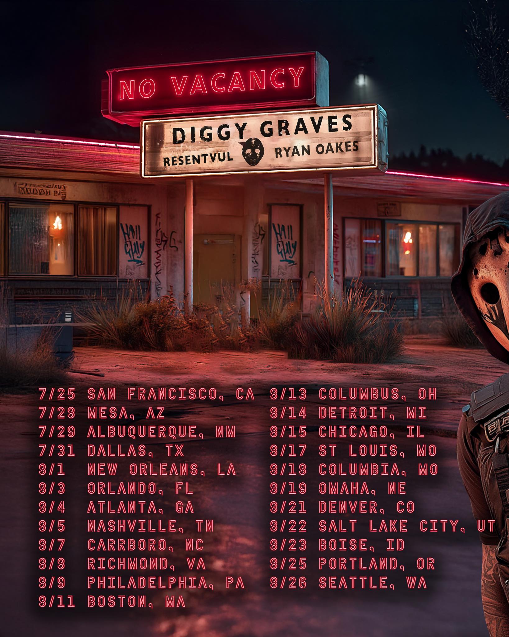 Ryan Oakes Tour Poster 2026